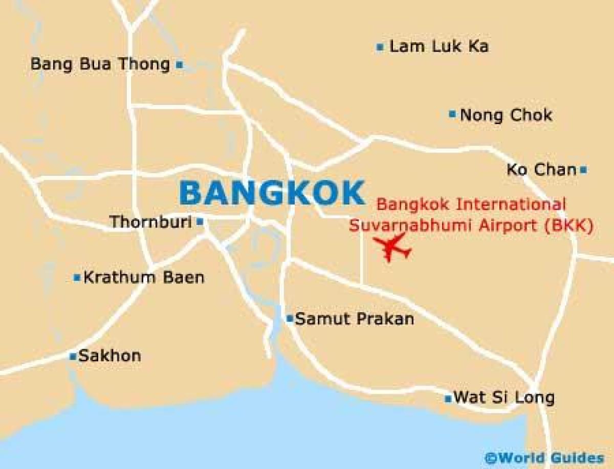 Карта аэропортов Бангкока (Крунг Тхеп)