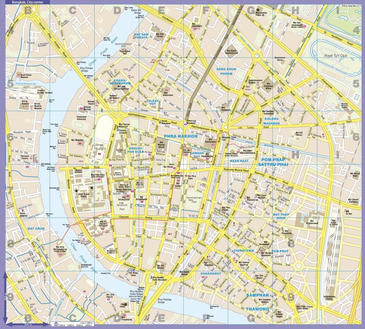 Бангкок (Крунг Тхеп) центр города карта